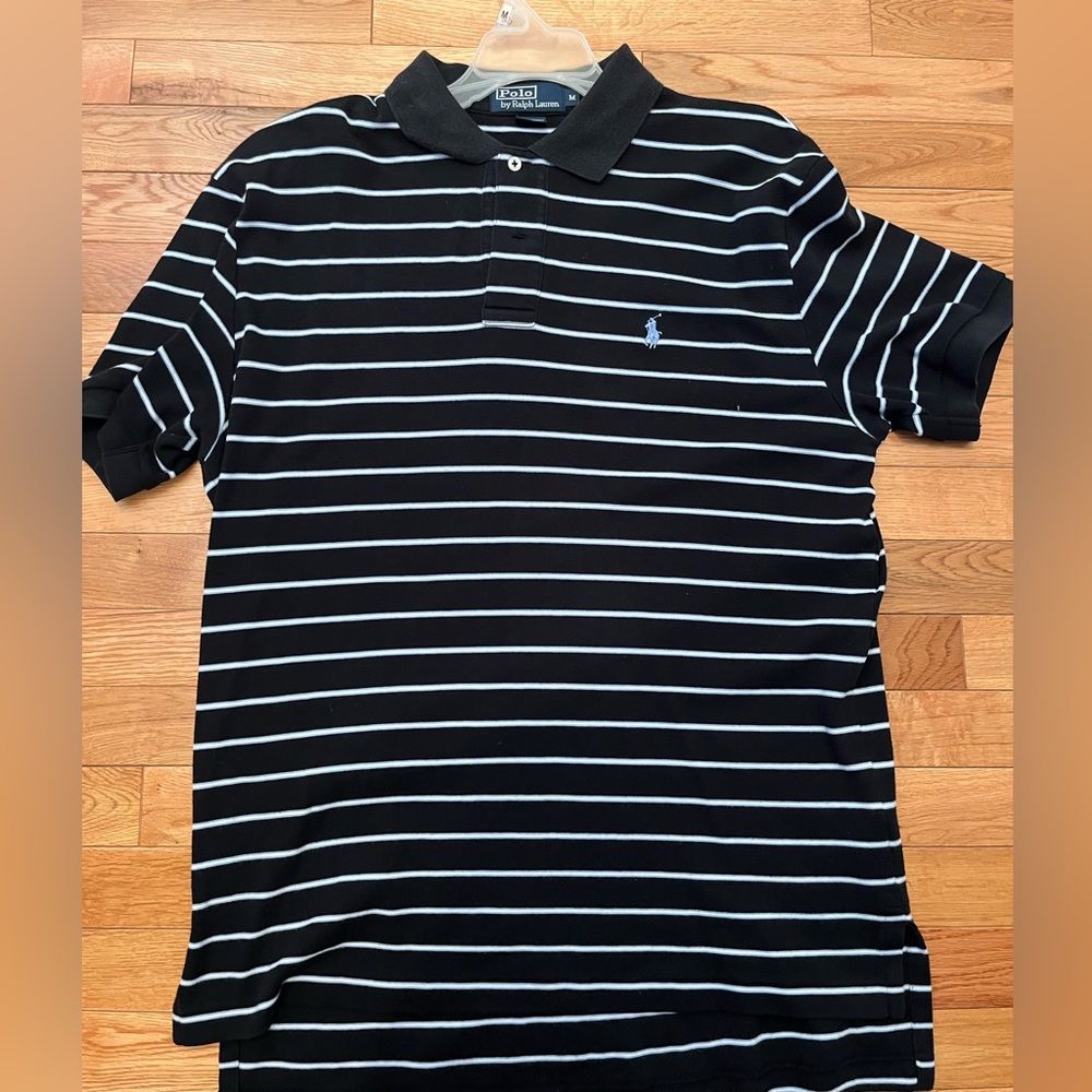 Black striped Ralph Lauren Polo